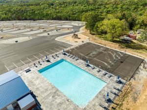 aerial view of park amenities